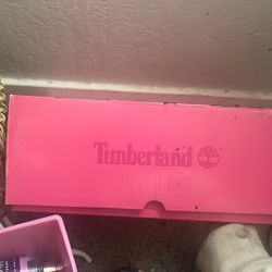 Pink timberlands.