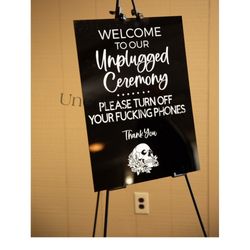 Wedding sign