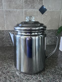 Coleman 12 Cup Percolated Coffee Pot Camping New 