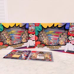 Ascended Heroes Premium Poster Collection Deluxe Pin Box Blister Railou and Mega Gardevoir TCG Pokemon Cards Mega Evolution Phantasmal Flames 2.5 AH