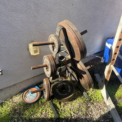 Weights, Squat rack, Bars, Dip Station (OBO)