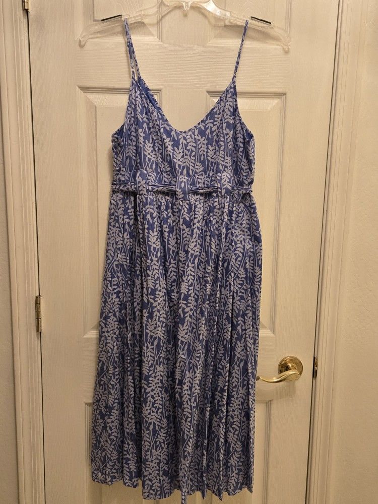 Lapis SzL Periwinkle Blue Cotton Sundress Lined