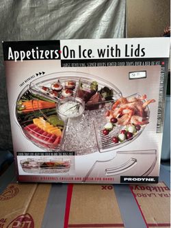 Appetizers On Ice with Lids