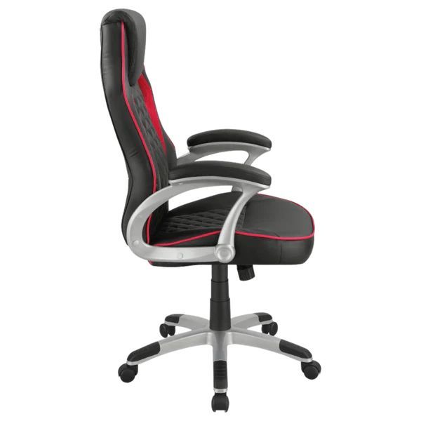 Lucas Adjustable Office Chair - Black and Red Upholstered (Coaster)