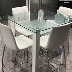 Moving Sale Vienna High Table & 4 Barstools set