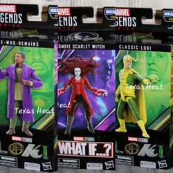 3 Marvel Legends Loki What IF  Kang He-Who-Remains Zombie Scarlet Witch Khonshu BAF classic loki