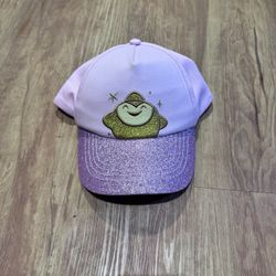 Disney Wish STAR Kids one size Purple adjustable back glitter embroi