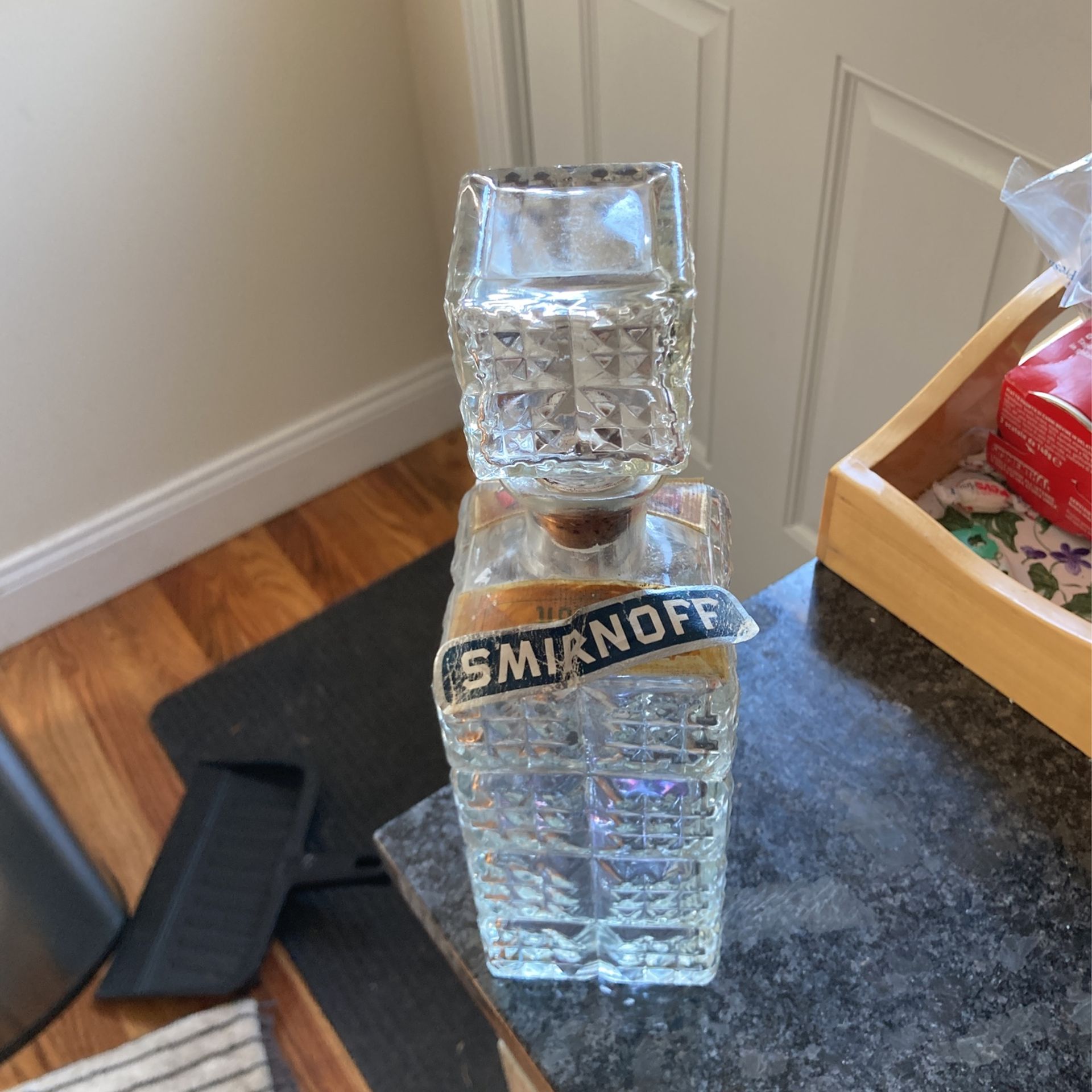 Vintage Smirnoff Vodka Decanter