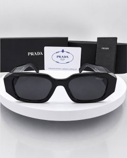 Prada Black Geometric Sunglasses