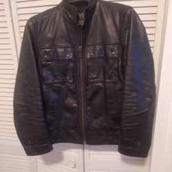 $100 casual leather jacket