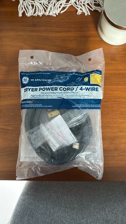 GE 6’ Dryer Power Cord - 4 Wire