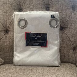 Brand new Bali White Black Out Curtains