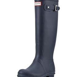 Women's Hunter Original Tall Rain Boots In Navy Size 10