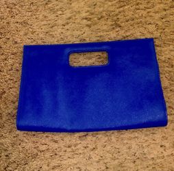 Royal blue clutch