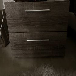 2 Drawer Nightstand in Truffle