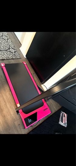Foldable walking treadmill pad