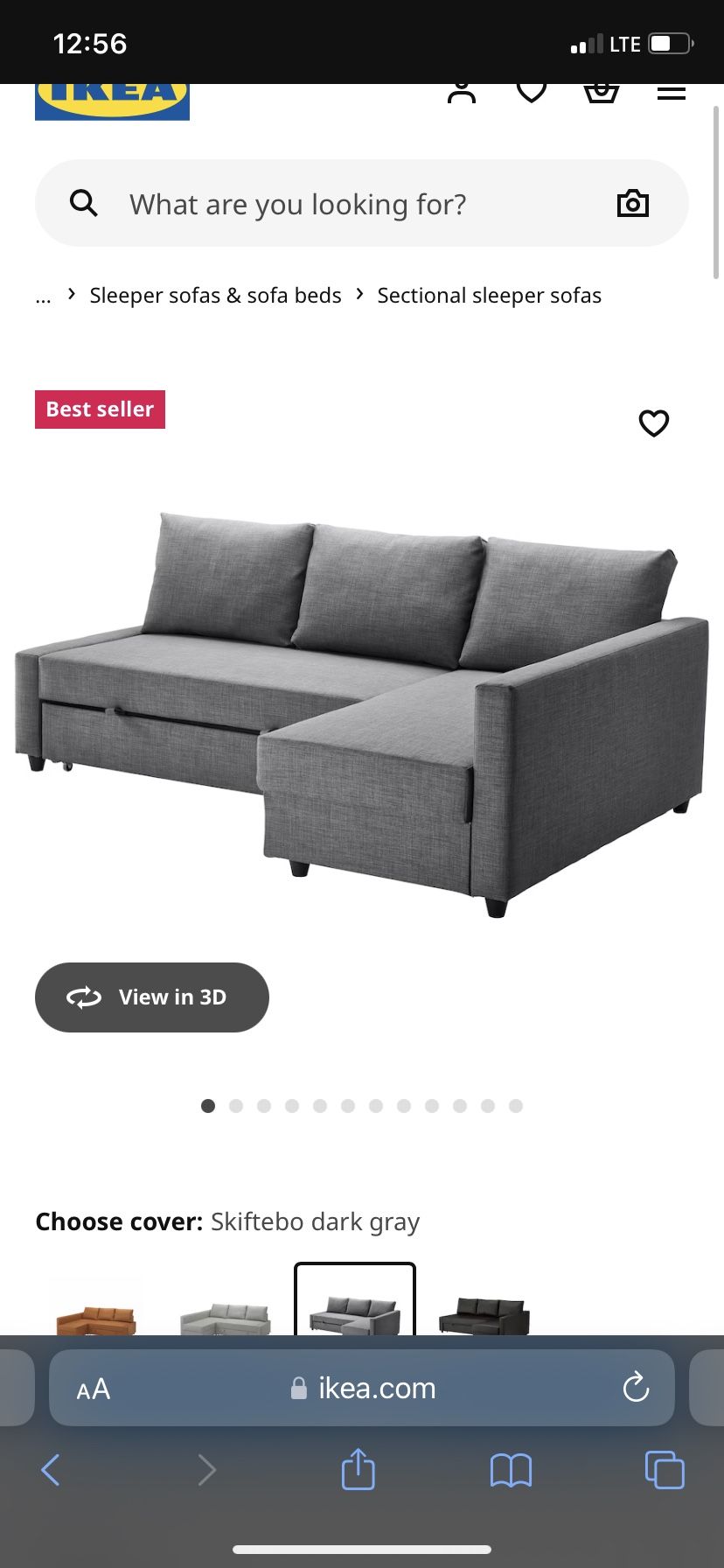 IKEA Couch W/ Fold Out Bed