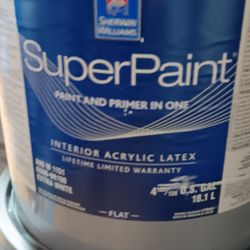 SHERWIN WILLIAMS INTERERIOR ACRYLIC LATEX FLAT PAINT 