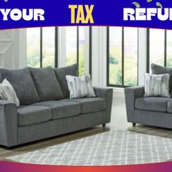 2 PC SOFA AND LOVESEAT 