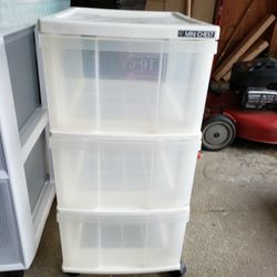 Plastic  Rolling Storage Drawers