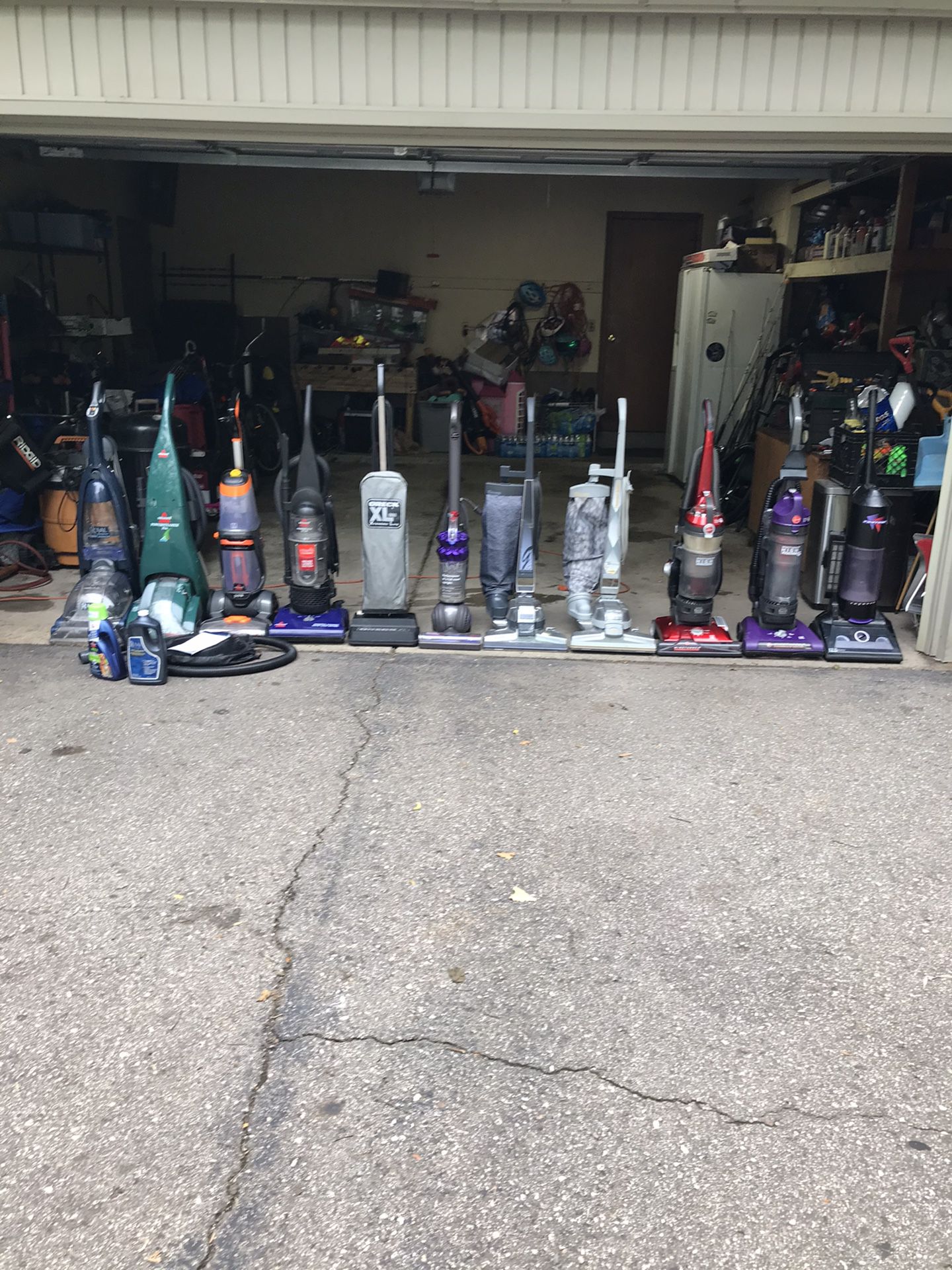 3 Carpet Cleaners, and 8 Vacuums