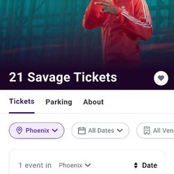 21 Savage (2  Tickets)