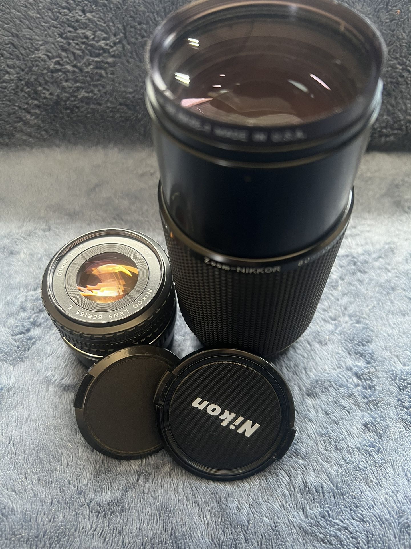 Nikon 50mm F1.8 Prime and 80-200 F4 Zoom Lenses