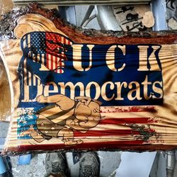 Trump. Anti Democrats Resin Plaque