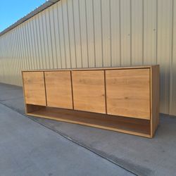 ETHNICRAFT OAK NORDIC 4 DOOR SIDEBOARD