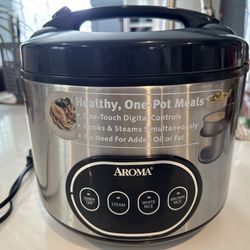 Aroma 8 Cup rice and steam cooker  With Auto Warm #m(contact info removed)