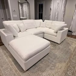 Cloud Sofa Nixon Dupe Stain Resistant Washable Cushions Feathers Goose Filled 