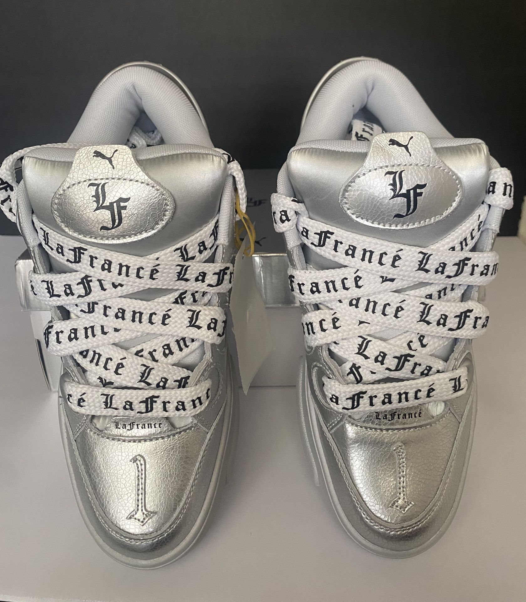 Puma Lamelo Ball LaFrance Chrome / Silver Sneakers Size 8.5