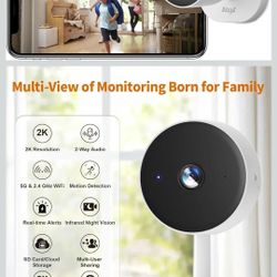 5G & 2.4G 2K Indoor Security Camera 