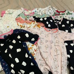 Lot Of 17 Girls Onesie, 0-3 Months