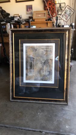 Framed painting