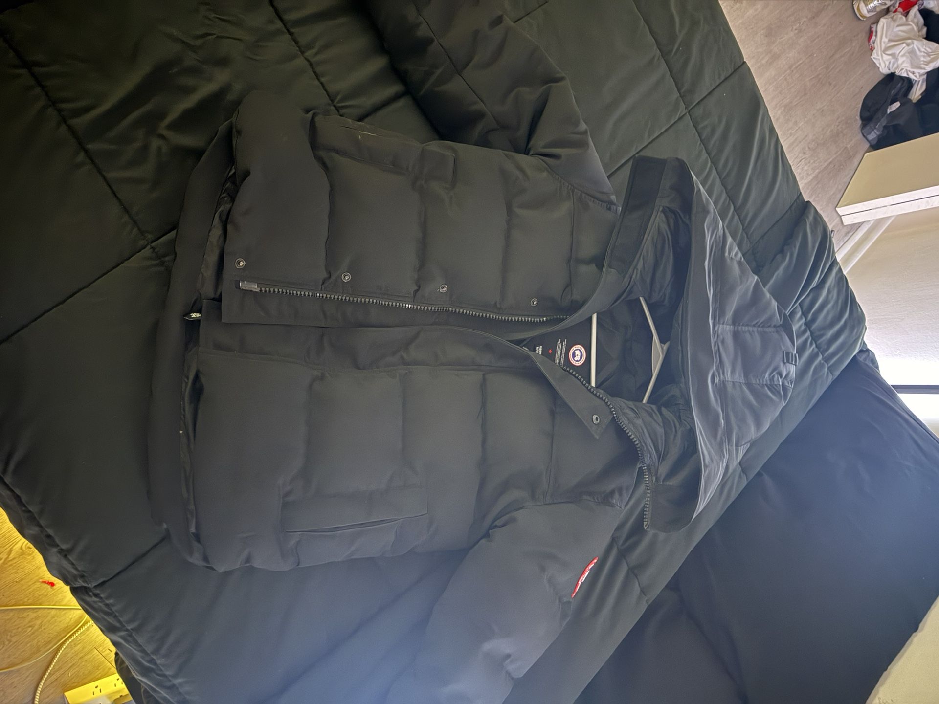 Canada Goose Black Expedition Parka Red Badge