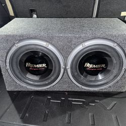 Two  Pioneer Premier 12  Inch Champion Series Pro Subwoofers With Box's