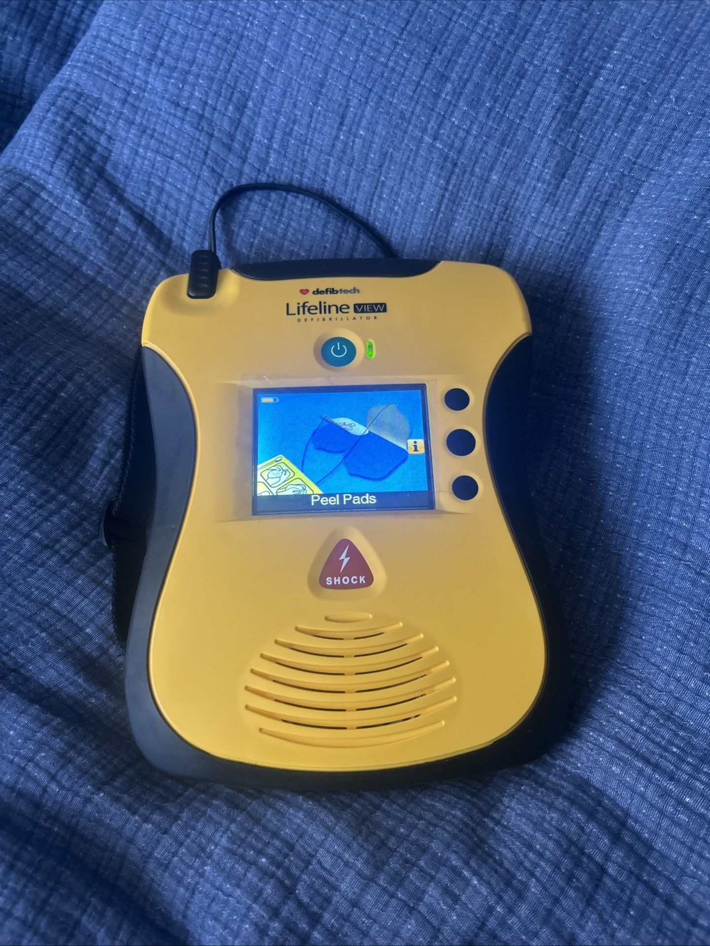 Defibtech Lifeline AED Defibrillator Pad, Battery Video Instruction Display