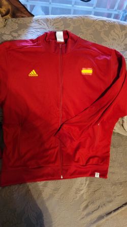 Red Adidas Sports Zip up Sweater for Men. World Cup Edition Brazil.  OBO