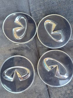 Infinity Black Center Caps 