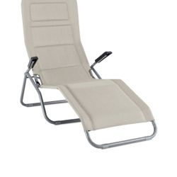 Quick drying reclining padded sun bathing lounger
