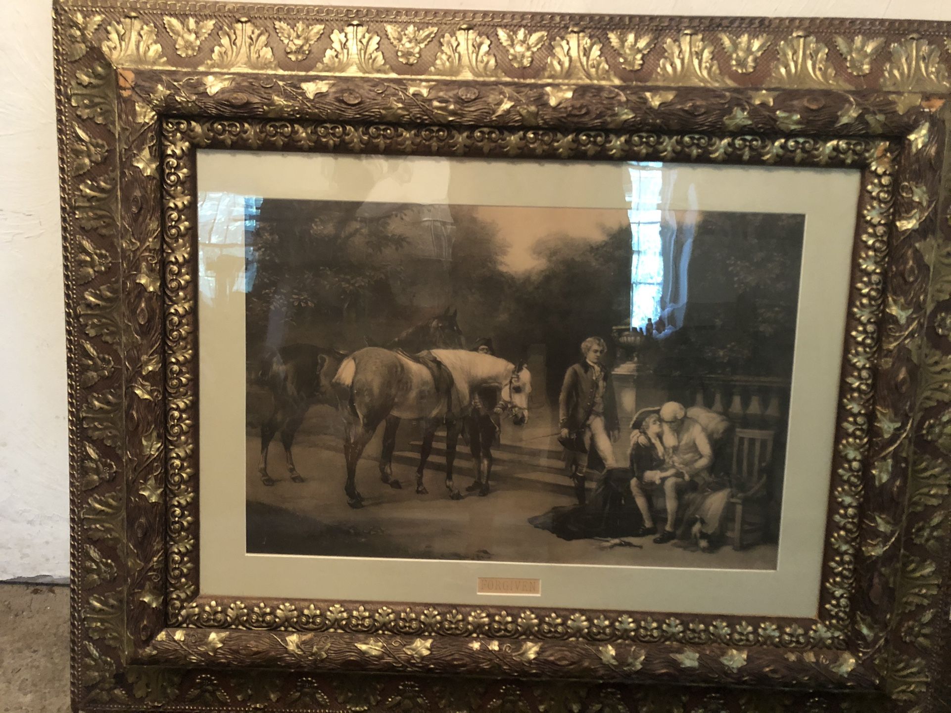 Antique Framed Print “Forgiven”