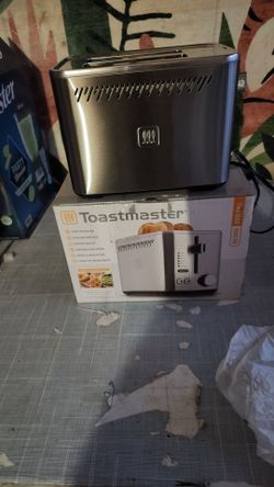 Toastmaster 2-Slice Toaster, Stainless Steel, Extra Wide Slots, High Rise Toast Lift, Gluten Free Setting, 900W