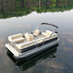 Kennedy 17ft Electric Pontoon Fishing boat