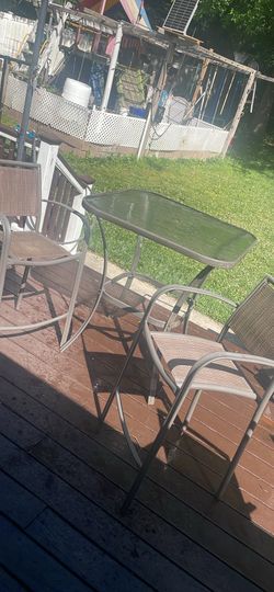 High table and chairs