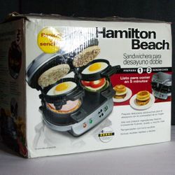 Hamilton Beach Dual Sandwhich Maker [NEW open box] 