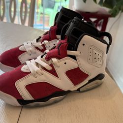 Size 4.5Y - Jordan 6 Retro OG Mid Carmine 384665-106 Womens 6