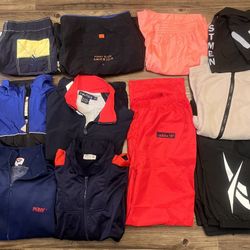80’s/90’s/y2k Windbreakers, Sweat Pants/Shorts Lot