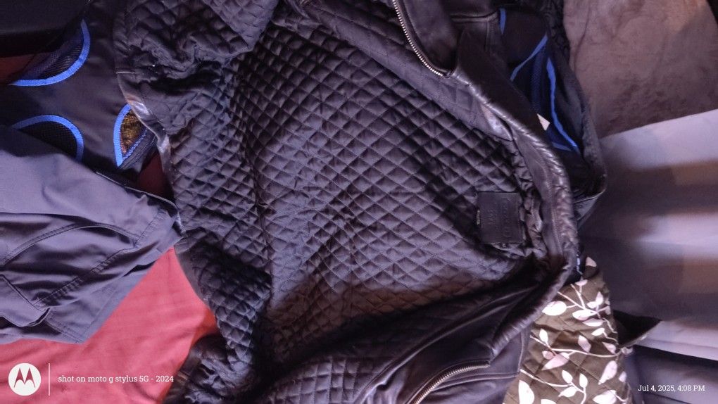 Mens Leather Coach Jacket