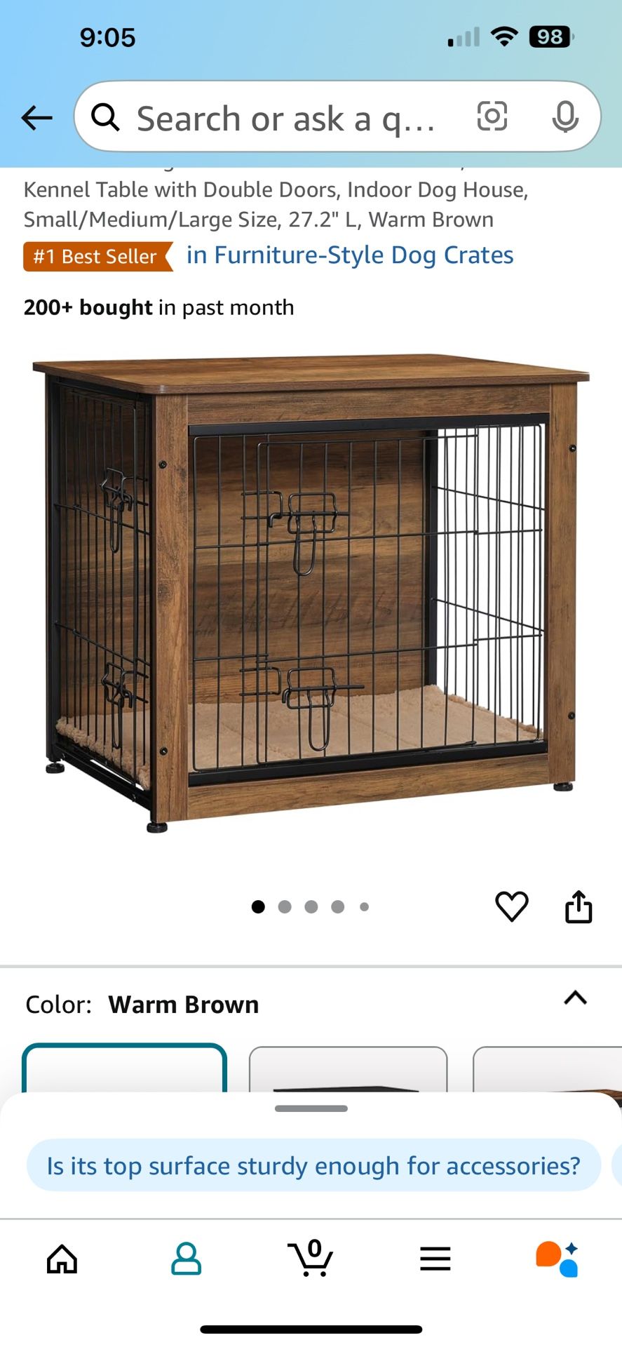 Kennel Table with Double Doors